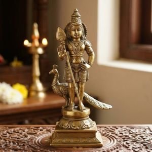 Brass Lord Murugan Idol