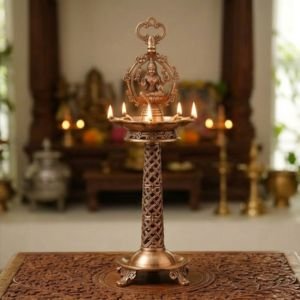 Brass Key Design Kuthu Vilakku