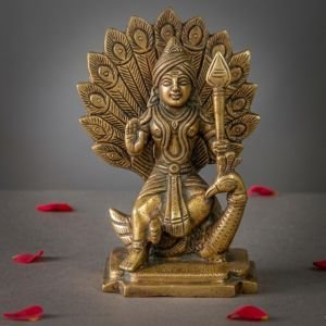 Panchaloham Lord Murugan Idol – Sitting